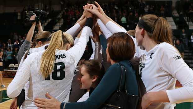 MSU VB 2016.  Photo courtesy of MSU SID